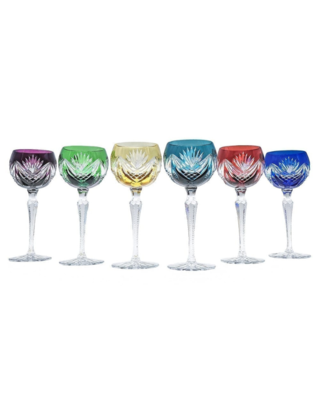 Bohemia Crystal Janette cut wine glasses 190 ml (set of 6) - 2