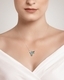 Bohemia Crystal Silver necklace Gentle Gem, hummingbird with cubic zirconia Preciosa - 2/5