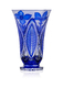 Bohemia Crystal Hand cut vase Sasanka Blue 305mm - 3/3