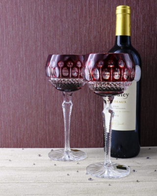 Bohemia Crystal Broušené sklenice na víno Tomy červená 190 ml (set po 6 ks)  - 3