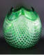 Bohemia Crystal Geschliffene Vase Quadrus 280 mm grün - 3/3