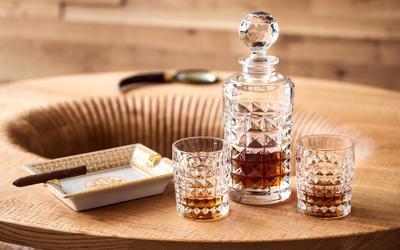 Bohemia Crystal Diamond Whiskey Set  (1 decanter + 6 whiskey tumblers) - 3