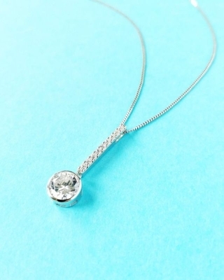 Bohemia Crystal Silver pendant Lucea with cubic zirconia Preciosa, white - 3