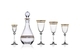 Bohemia Crystal Sklenice na víno Alexandra 250ml SLEVA - 3 sklenice načervenalý dekor - 3/4