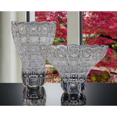 Bohemia Crystal Handgefertigte und handgeschliffene Vase 305 mm - 4