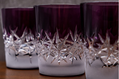 Bohemia Crystal Whiskyset Hoarfrost violett (1 Karaffe + 6 Gläser) - 5
