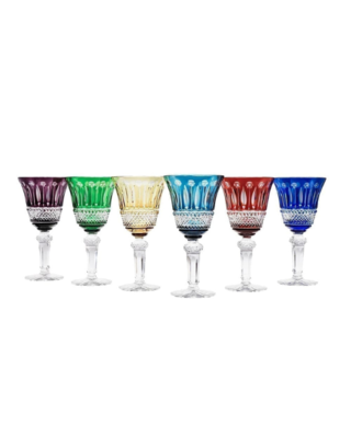 Bohemia Crystal Hand Cut wine glasses Tomy 240ml (set of 6) - 5