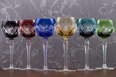 Bohemia Crystal Geschliffene Gläser für Wein Janette 190 ml (Set mit 6 Stück) - 6