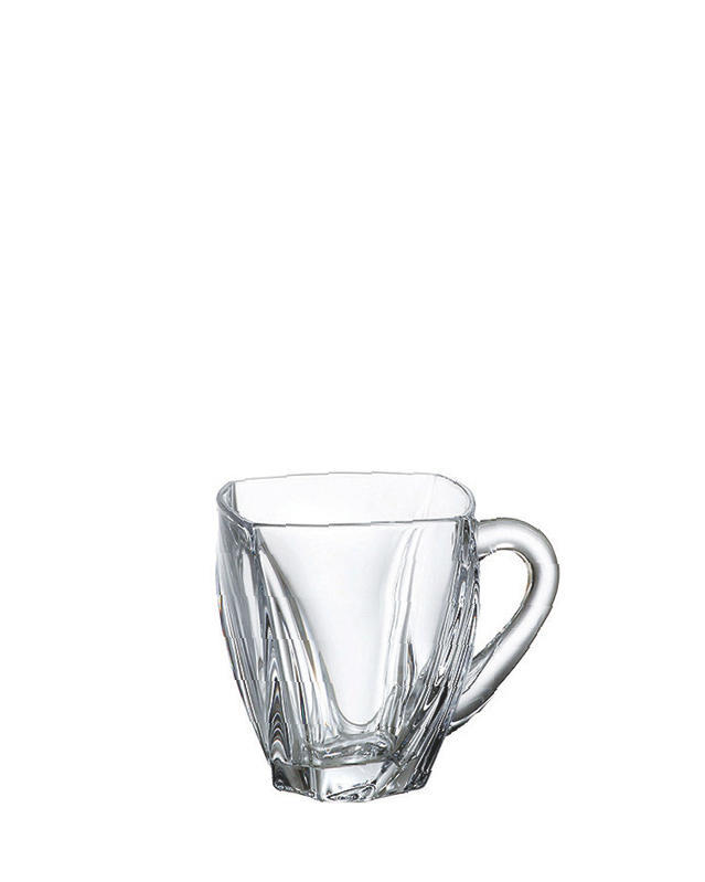 Bohemia Crystal Coffee and Tea Cups Neptune 150ml (set of 6 pcs)