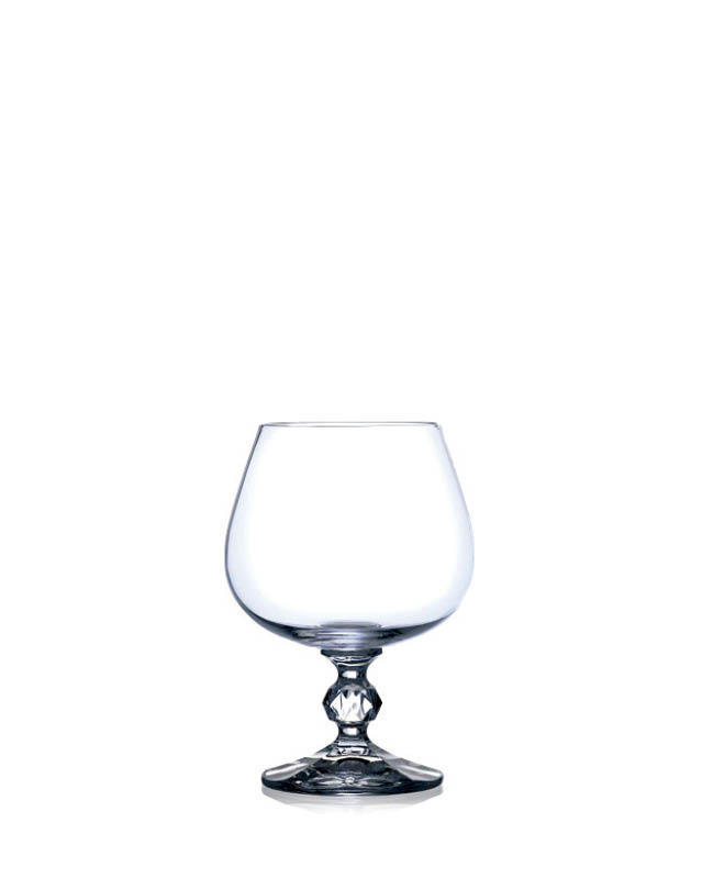 Bohemia Crystal Claudia Brandy and Cognac Glasses 250ml (set of 6 pcs)