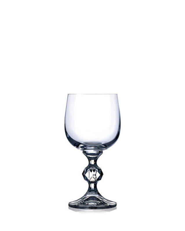 SET OF 6 BOHEMIA CRYSTAL NANCY 190ml WINE GLASSES NEW IN BOX 