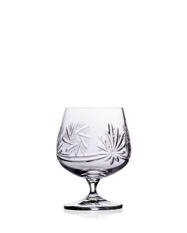 8 x 8 x 13 cm Pack of 6 Bohemia Crystal Lady Glasses Cognac talladas Glass 